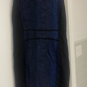 Elegant Black and Blue Dress